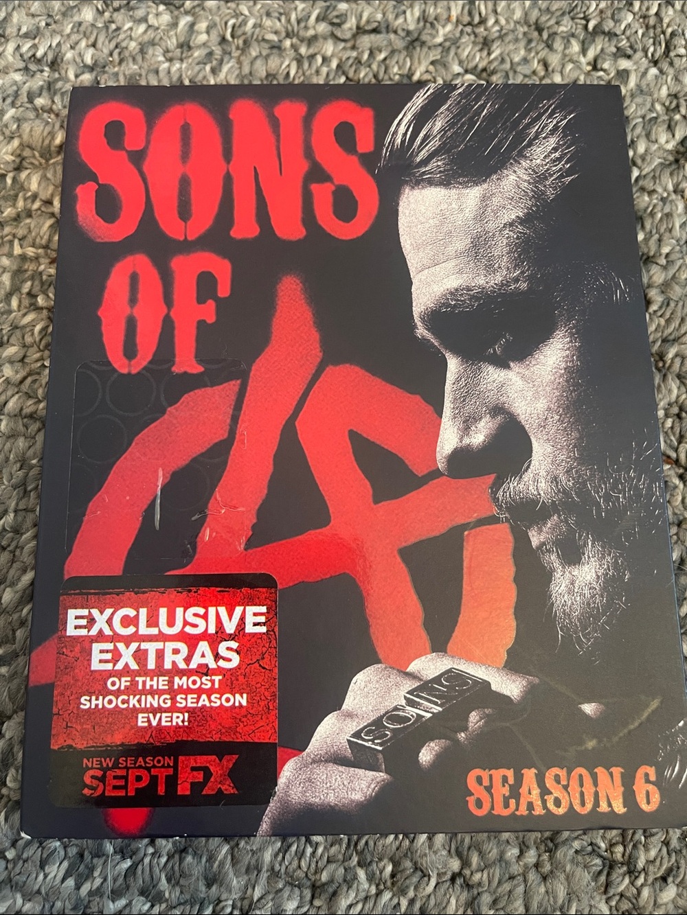 Sons of Anarchy Season 6 DVD - Black & Red Cover